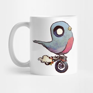 Bird on a Bike Mug